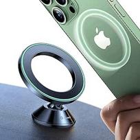 "VICSEED Mobile Phone Holder Car Magnet for MagSafe Car Mount" [20 XN55 stipriausias magnetas], visiškai metalinis ir 360° pasukamas magnetinis automobilinis laikiklis su lipnia medžiaga [stipriausi 3M klijai], skirtas "iPhone 1716 15 14 13
