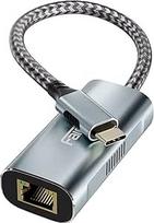 2.5G USB C į Ethernet adapteris, fairikabe USB Type C to LAN Network Adapter Gigabit Compatible with Thunderbolt 3, for Mac, MacBook Air, MacBook Pro, iPad Pro, iPad Air, Laptop, Computer