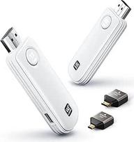 2025 Belaidis HDMI siųstuvas ir imtuvas 4k dekodavimas, "Plug & Play", 5,8G stabilus ryšys, 165FT/50M nešiojamasis HDMI belaidis ilgintuvas, skirtas vaizdo ir garso transliacijai iš nešiojamojo kompiuterio, kompiuterio į HDTV, projektorių