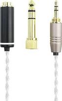 3,5 mm 1/8" TRS kištuko ir 6,3 mm 1/4" adapterio į 4,4 mm subalansuotą moterišką ausinių garso adapterio kabelį