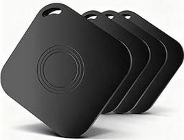 4 pakuotės "Air Smart Tracker Tag", suderinama su "Apple Find My" (tik "iOS"), GPS raktų ieškiklis, raktų, piniginės, naminių gyvūnėlių ir bagažo sekimo priemonė, atspari vandeniui su keičiama baterija