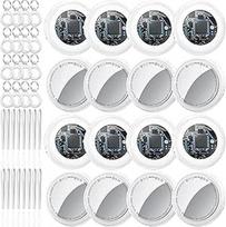 Air Tracker Tags 16 Pack White, Key Find Compatible with Apple Where is? (tik iOS, Android nepalaikoma), "Bluetooth" seklys bagažui, krepšiams ir lagaminams, "Air Tags" keičiamos baterijos