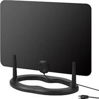 August DTA455 DVB-T/DVB-T2 HD antena 1080p skaitmeninės televizijos antena 5 dBi stipresnė vidinė antena Didelio nuotolio stovas / lipnus padas 3 m kabelis, skirtas televizoriui ir visiems DVB-T2 įrenginiams viduje lauke