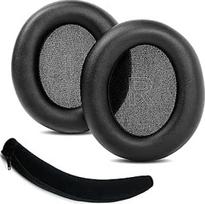 Ausų pagalvėlės ir galvos juosta, tinkančios "Anker Soundcore Life Q30 / Q35" "Bluetooth" ausinėms Ausų pagalvėlės su minkštesne proteino oda / atminties putomis