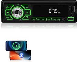 Automobilinis "Bluetooth" radijo imtuvas 1 DIN su FM radijo programėle Vietos išjungimas Atmintis AUX TF USB diskinis įėjimas Maitinimo stiprintuvas