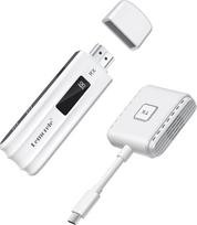 Belaidis HDMI siųstuvas ir imtuvas USB C, Lemorele 50 m USB-C siųstuvas HDMI belaidis siųstuvas, 5G/2.4G USB-C HDMI belaidis transliacijai iš "MacBook", "iPhone 15", nešiojamojo kompiuterio, fotoaparato į