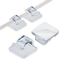 BOXOB 100 vnt. mini šviesos klipai Plastikiniai LED žibintų grandinės klipai klipai Skaidrus vinis Nemokama virvės apšvietimo pakaba vielos kabeliui Vidinis lauko Kalėdų žibintų dekoravimas
