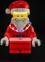 BRIKSMAX LED apšvietimas "Lego" didelei Kalėdų senelio mini figūrėlei 40820, suderinamas šviesos rinkinys statybiniams blokeliams - be "Lego" rinkinio, aukščiausios kokybės dekoratyvinis apšvietimas modelių gamybai, namų dekoravimui, dovana