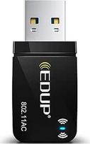 EDUP AC 1300Mbit/s USB WLAN adapteris Dviejų juostų WiFi Stick 2.4G/5GHz USB 3.0 adapteris Belaidžio tinklo imtuvas WiFi Dongle staliniam kompiuteriui / nešiojamajam kompiuteriui Palaiko Windows 11/10/8.1/7/Vista Mac OS X