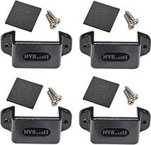 HYS automobilinis radijo imtuvo laikiklis, rankinio radijo imtuvo laikiklis, suderinamas su "Motorola Baofeng Yaesu Midland", bet kokia "Walkie Talkie" radijo stotele su galiniu laikikliu (4 pakuotės, juodas)