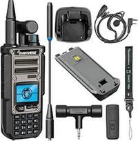 HYS Quansheng TK-11(8) 10W VHF/UHF Walkie Talkie, C tipo įkrovimo prievadas ir 3000 mAh baterija, 999 kanalų numeriai, spektro analizatorius, profesionali dvipusio ryšio radijo stotelė su rageliu