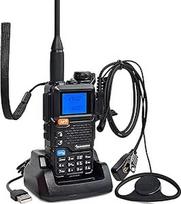 HYS Quansheng UV-K5(8) VHF UHF 5W Walkie Talkie ilgo nuotolio įkraunama dvipusio ryšio radijo stotis (su sraigtiniu laikikliu), 200 kanalų VOX funkcija, įmontuota LED lemputė (5RPLUS)