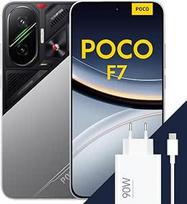 Išmanusis telefonas "Poco F7", 12+512GB, sidabrinės spalvos, flagmanas "Snapdragon 8s Gen 4", 6500 mAh baterija, 50 MP "Sony" fotoaparatas su OIS, 6,83" 1,5 K 120 Hz AMOLED ekranas (maitinimo adapteris pridedamas)