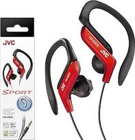 JVC HAEB75R Raudonos sportinės ausinės su spaustuku