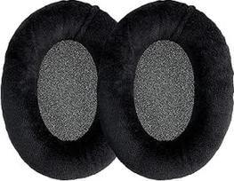 kwmobile 2x ausinių pagalvėlė Sennheiser HD 559/569/599/599 - Pakaitinės veliūrinės ausinių pagalvėlės ausinėms - juoda