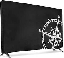 kwmobile 55 colių televizoriaus dėklas - Vidinis televizoriaus ekrano apsauginis dangtelis - televizoriaus ekrano apsauga nuo dulkių - "Compass Vintage White Black