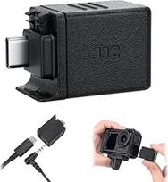 Mikrofono adapteris, skirtas DJI Osmo Action 6 5 Pro 4,Garso adapteris, skirtas DJI Osmo Action 6/5 Pro/4,3,5 mm Mikrofon Halterung Audioeingang Zubehör mit USB C Ladeanschluss für Aufzeichnung (Nicht für DJI Action 3)