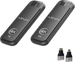MINIX H4K belaidis HDMI siųstuvas ir imtuvas 4K dekodavimas 1080P@60Hz Plug & Play Dviejų juostų 5G+2.4G HDMI ilgintuvas 50 m (164 pėdų) Mažas delsos dažnis, skirtas naudoti versle, transliacijai ir namų kino teatrui, nešiojamam kompiuteriui / kompiuteriu
