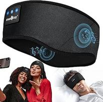 MUSICOZY Miego ausinės "Bluetooth 5.4", patogios ir itin lengvos ausinės su ausinėmis ant galvos, skirtos miegui su Hi-Fi garsu, 14 valandų veikimo laikas, patogios miego ausinės šoniniams miegantiems, kelionėms