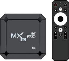 MXQ Pro 5G 4K "Android TV" 14.0 Box Android Smart Box H.265 HD 3D Dual Band 2.4G/5G WiFi Quad Core Home Media Player