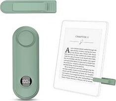 RF Fernbedienung Seitenwenden zum Lesen auf Kindle Paperwhite Oasis Colorsoft Zubehör, Clicker Page Turner für iPhone, Tablets Comics Lesen Romane,Licht Grün