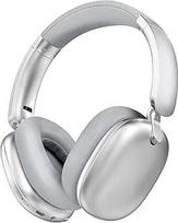 RORSOU C6 aktyvaus triukšmo slopinimo ausinės, belaidės "Bluetooth" ausinės per ausis, 60 valandų trukmės, lengvos sulankstomos, patogios ausų pagalvėlės, ausinės su mikrofonu "iPad/PC", sidabrinės spalvos