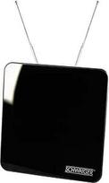Schwaiger ZA8970 011 aktyvi vidaus DVBT antena su fortepijono lako apdaila (45 dB), juoda