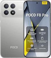 XIAOMI Poco F8 Pro, išmanusis telefonas 12 + 256GB, 6,59 colių 120 Hz AMOLED ekranas, 50 MP triguba kamera su 60 mm teleobjektyvu, "Bose" garsas, 6210 mAh, titano spalvos