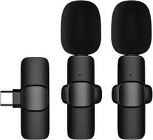 Belaidis mikrofonas lavalier, 2 vnt., Type-C