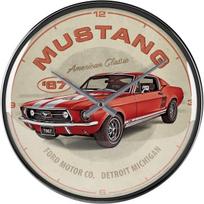 SIENINIS LAIKRODIS »Ford Mustang - GT 1967 Red«, Nostalgic-Art