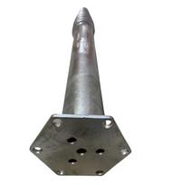Sraigtinis pamatas M 68x160x1000 mm M12 HDG su plokštele