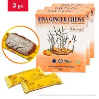 Imbiero ir apelsino pastilės (minkšti saldainiai), SINA, 3x56g