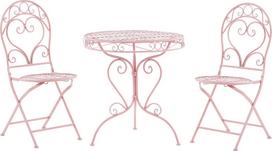Shumee metalinių balkono baldų komplektas pink ALBINIA | 208631 | 4251682242561