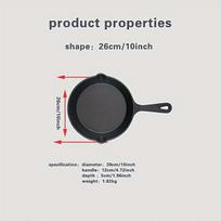 Ketaus keptuvių rinkinys 3 vnt., 20cm keptuvė/kepimo skarda 1vnt