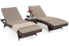 2-jų gultų ir staliuko komplektas Bora Bora, Brown Mat / Brown Melange