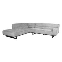 Kampinė sofa HASSO LC, Pilka, 276x243 cm