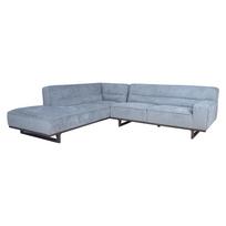 Kampinė sofa HASSO LC, Sidabrinė pilka, Kairinis kampas