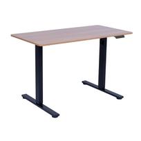 Elektrinis stalas ERGO FIT 1 variklio, 120x68cm, juodas/ąžuolas