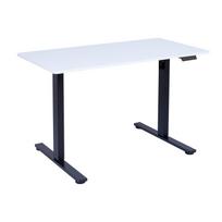 Stalas ERGO FIT Elektrinis, 120x68 cm, Juodas/Baltas