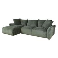 Kampinė sofa DIVI Kairinis kampas, Mėtinė žalia