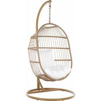 Pakabinamas fotelis su stovu, pintas iš rotango, Beige ALBA | 260102 | 4251682260503