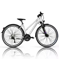 Dviratis CROSS TRX SL4 Lady 28" 21G dydis 19" (48cm) (balta)