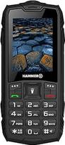 "Hammer H Basalt" lauko mobilusis telefonas be sutarties, 2,4 colio spalvotas ekranas, tvirtas, 1800 mAh baterija, atsparus vandeniui (IP68), atsparus smūgiams, statybvietės mygtukai, žibintuvėlis, dvi SIM kortelės, mygtukinis mobilusis telefonas