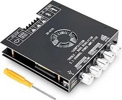 "HiFi" stiprintuvo modulis 2.1 kanalo su "Bluetooth", 160 W x 2 + 220 W žemų dažnių garsiakalbis, mini skaitmeninis stereofoninis galios stiprintuvas, lustas TDA7498E, BT 5.0/USB/AUX įvestis, DC 15-36 V, ZK-HT21 garso plokštė namų kinui