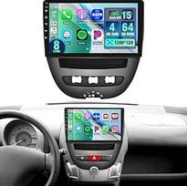 "Hikity" automobilinis radijas "Peugeot 107/Citroen C1/Toyota Aygo" 2004-2014 m. Radijas [8 Core 4+64G Android 15] Belaidis CarPlay Android Car 10,1 colių ekranas Automobilinis radijas su Mirror Link navigacija GPS BT FM RDS WiFi