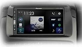 "Pioneer" SPH-EVO62DAB-CLIO medijos centras, skirtas "Renault Clio IV" - 6,8 colių jutiklinis ekranas, 1,5 A greitojo įkrovimo USB, "Apple CarPlay", "Android Car", DAB/DAB+ skaitmeninis radijas, "Bluetooth", 13 juostų ekvalaizeris