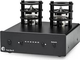 "Pro-Ject Tube Box E" visiškai diskretiškas elektroninis Phono preampas (juodas)