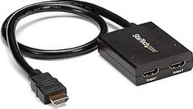 "StarTech. com" ST122H D4KU - 4 K HDMI 2 prievadų vaizdo dalytuvas 1x2 HDMI dalytuvas, maitinamas iš USB arba maitinimo adapterio 4 K 30 Hz