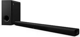 "Yamaha True X BAR 50A Soundbar" - "Dolby Atmos Surround", integruota "Alexa", belaidis žemų dažnių garsiakalbis, "Clear Voice", HDMI eARC, "Bluetooth", "AirPlay 2", "Spotify Connect" - juoda