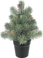 Dirbtinė mini eglutė su spurgomis iš džiuto 32 cm Dekoratyvinė maža Kalėdų eglutė Dirbtinė Kalėdų eglutė Dirbtinė Kalėdų eglutė Dekoratyvinė eglutė Spygliuočiai X'Mas Kalėdų dekoracijos Adventas